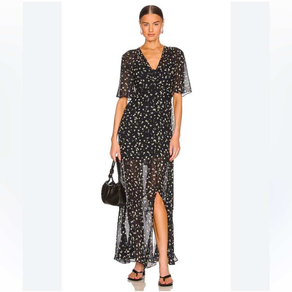 rag & bone Tamar Viscose Floral Maxi Dress Summer Party Romantic Wedding Guest 6